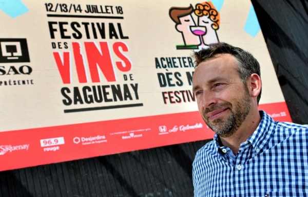 Le Festival des vins de Saguenay est collé à Philippe Lapeyrie, son porte-parole, depuis le 1er jour