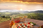 Du plaisir, de la bonne bouffe et du vin, sur place en Italie